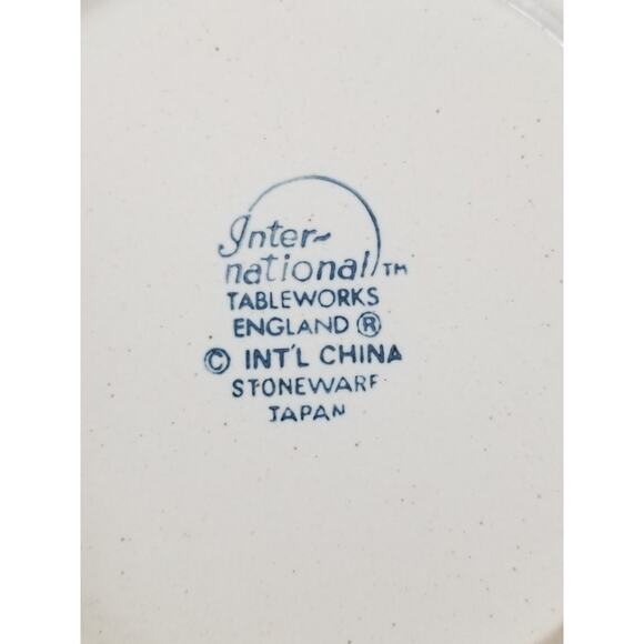 Large Serving Plate & Bowl Cottage Rose Stoneware International Tableworks Japan - Picture 9 of 11